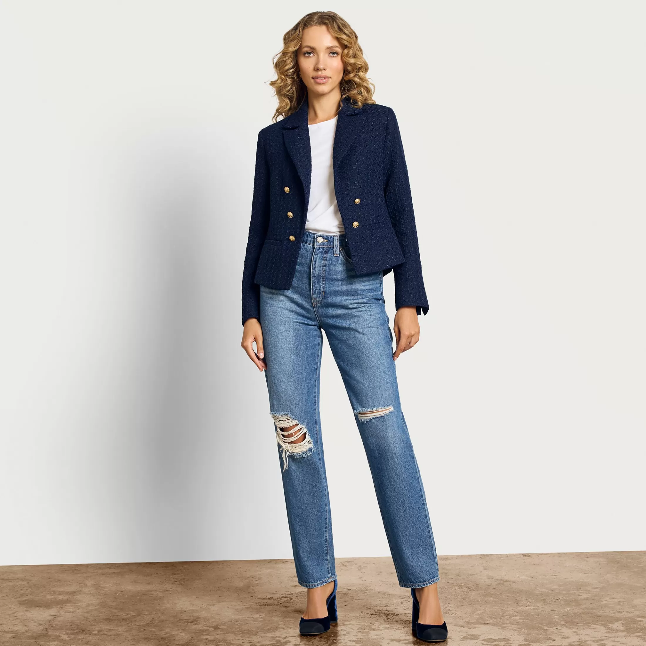 Womens Sam Edelman Cheryl Crop Blazer