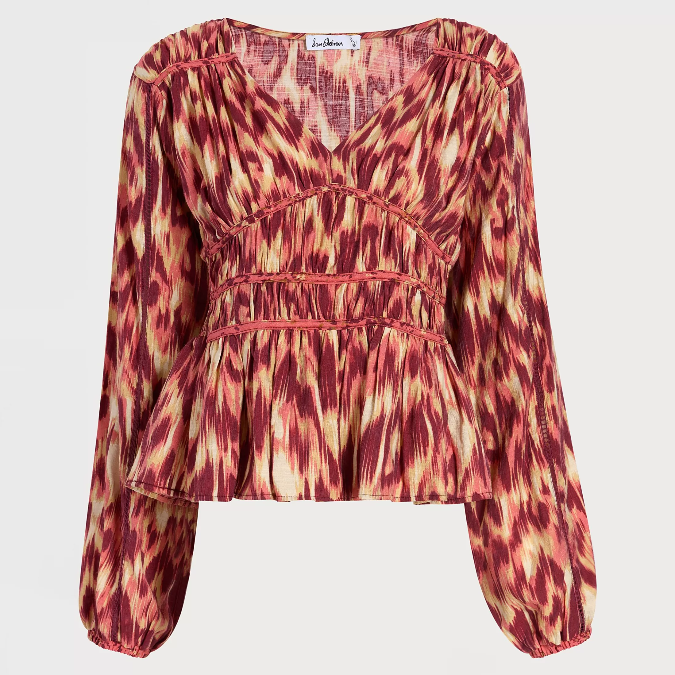 Womens Sam Edelman Evie Blouse Long Sleeve