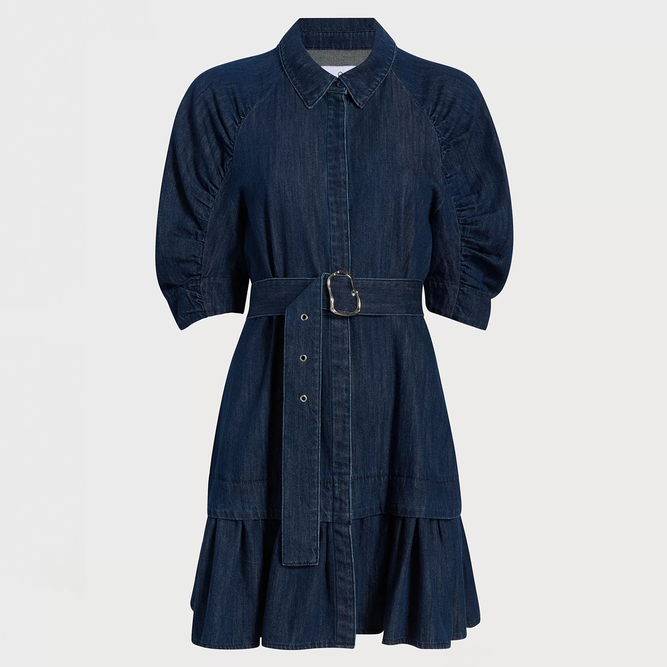 Womens Sam Edelman Ferry Belted Denim Mini Dress