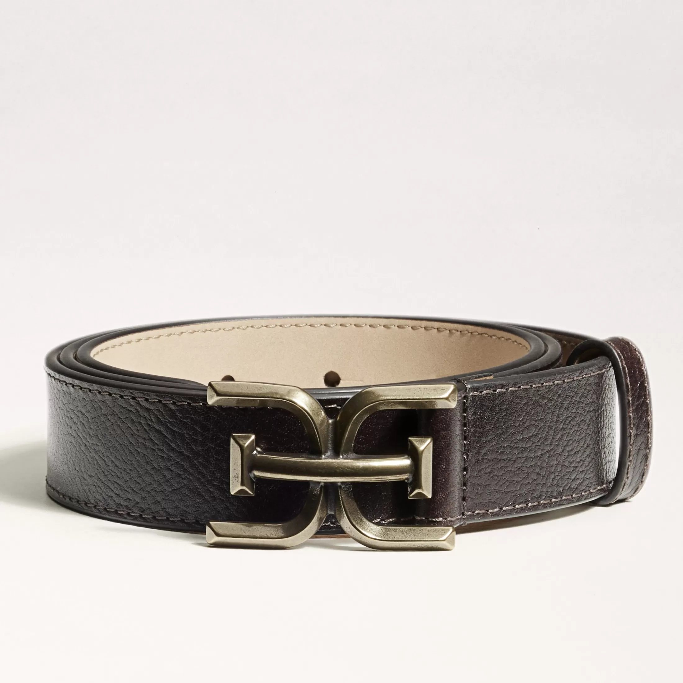 Womens Sam Edelman Logo Stitch Belt