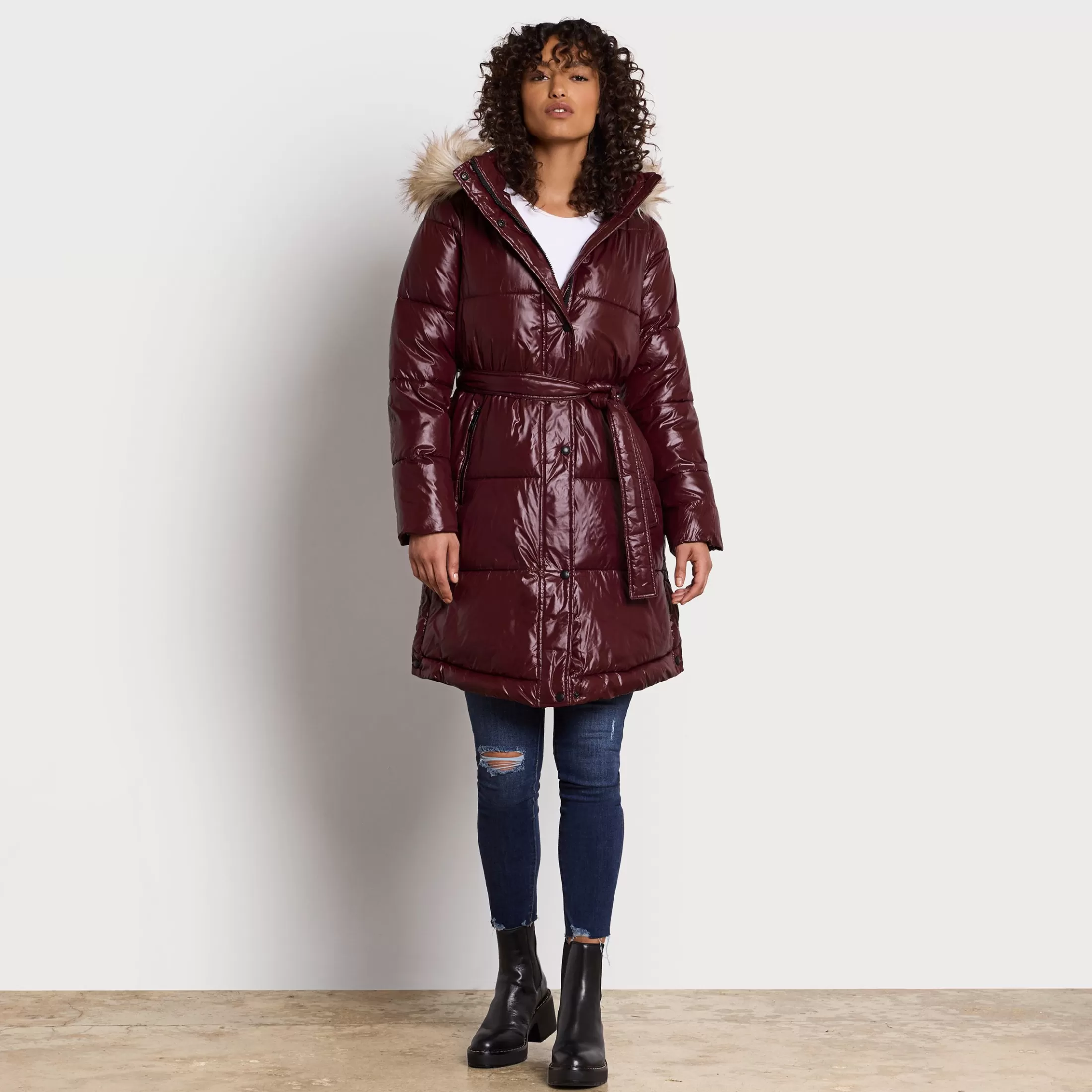 Womens Sam Edelman Long Puffer