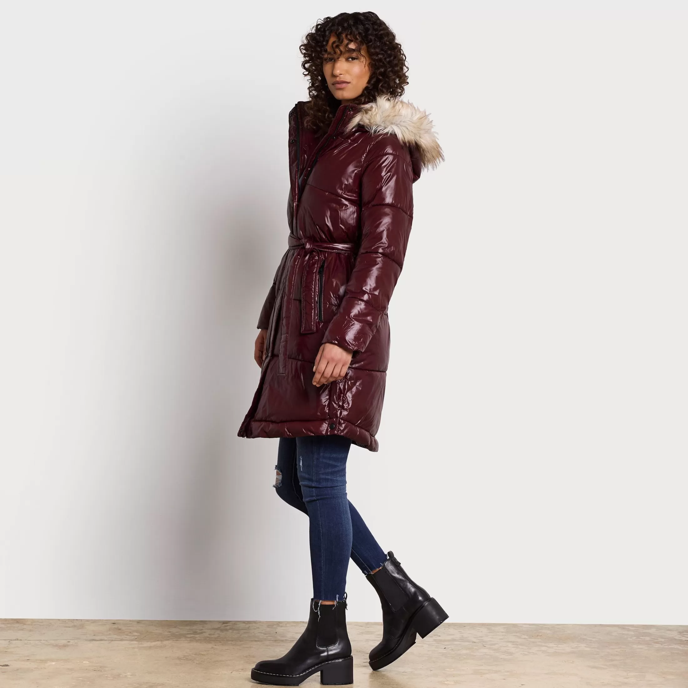 Womens Sam Edelman Long Puffer