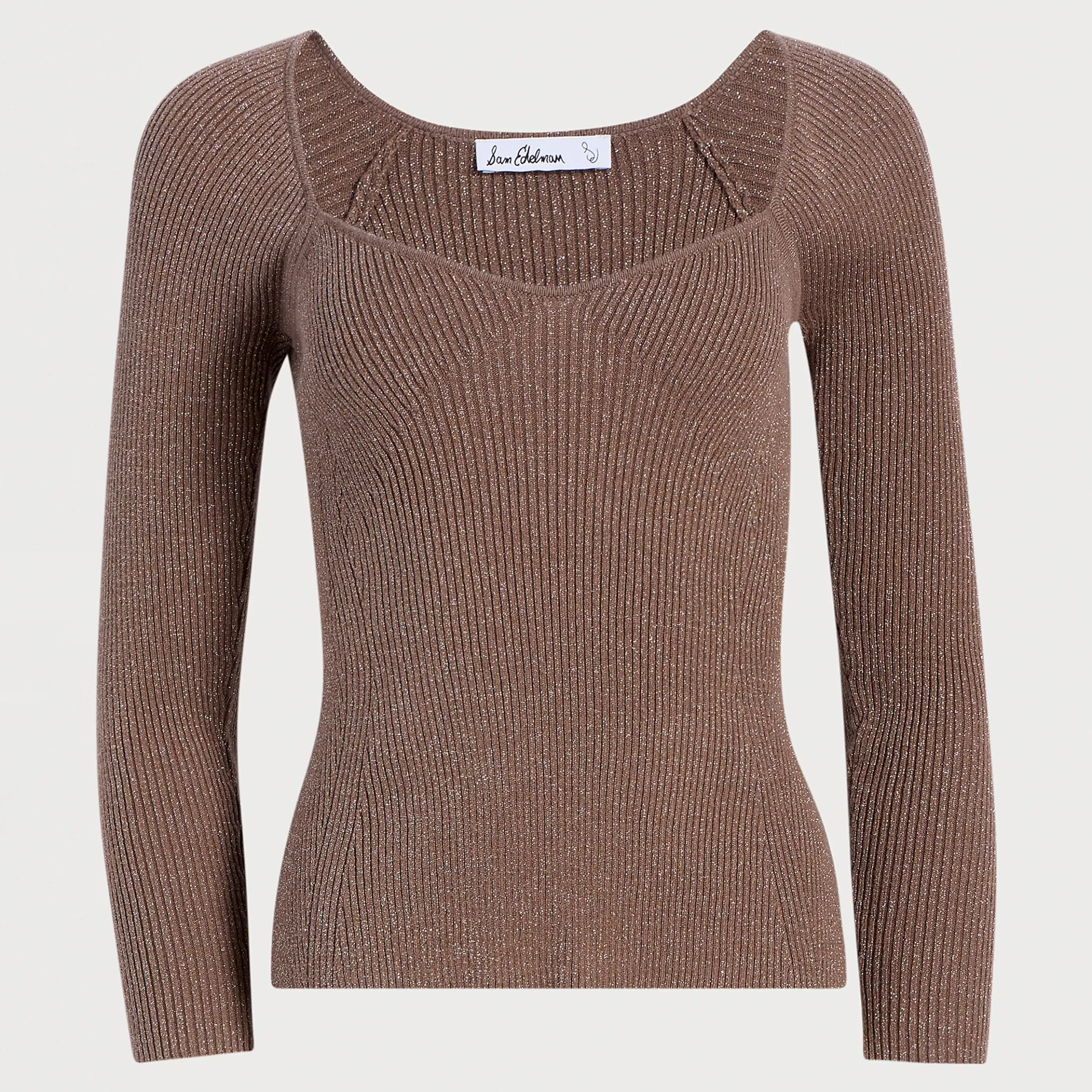 Womens Sam Edelman Long Sleeve Skye Knit Top