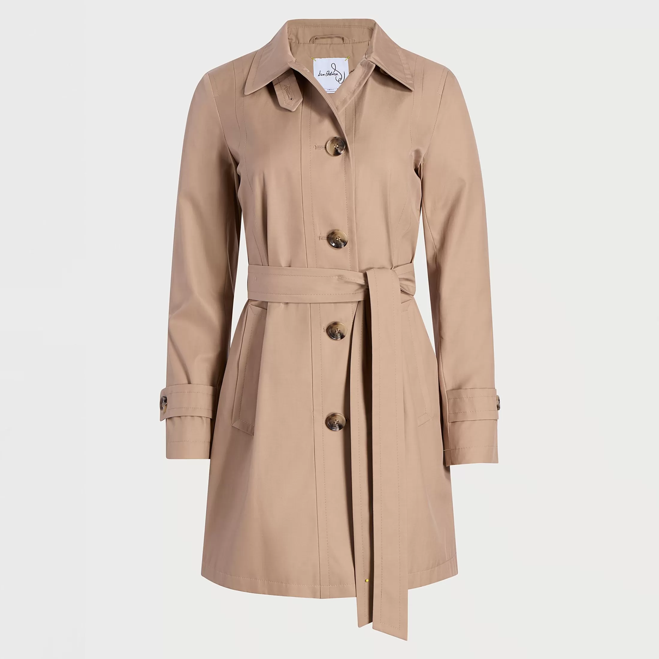 Womens Sam Edelman Single Breasted Trench Coat