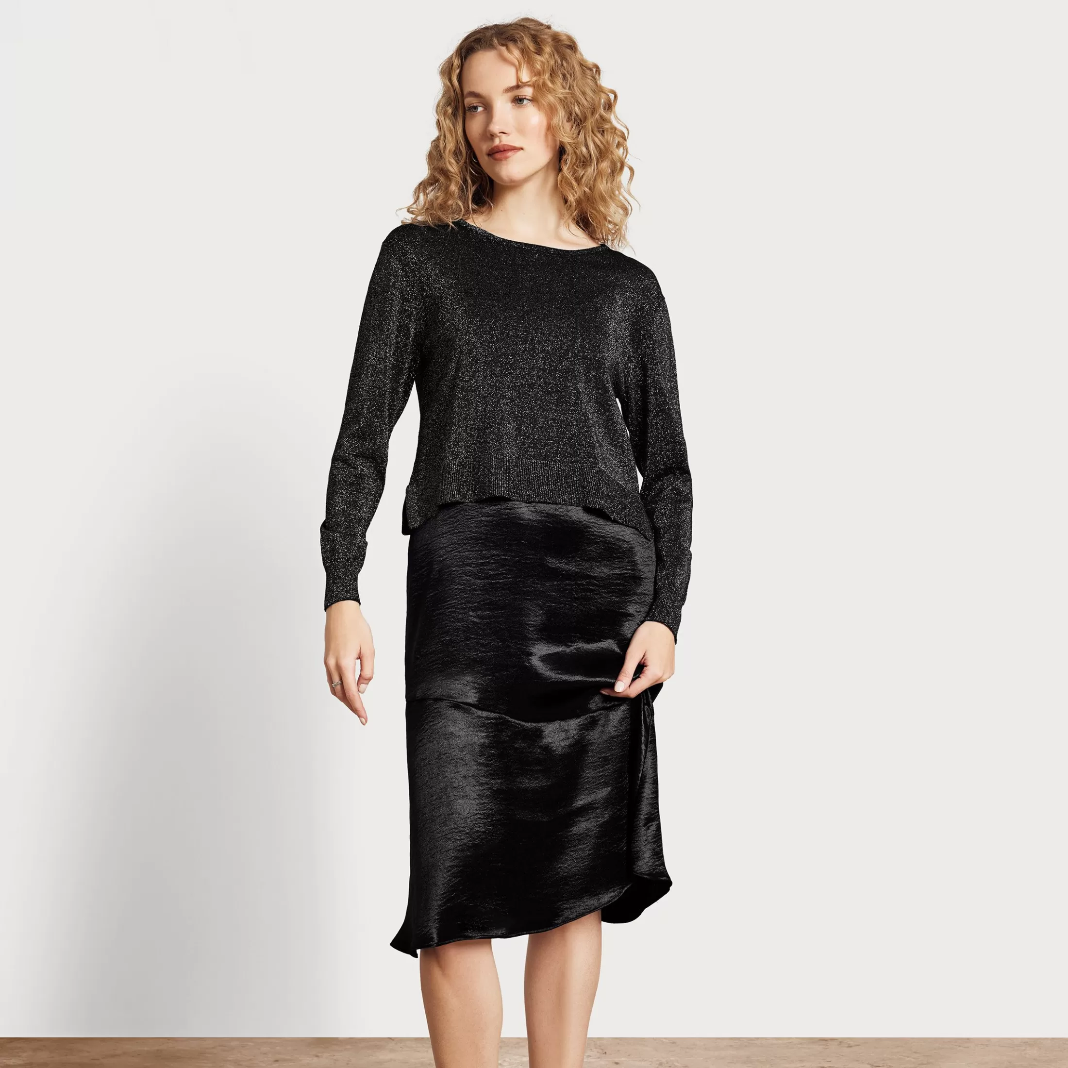 Womens Sam Edelman Sweater Slip Midi Dress