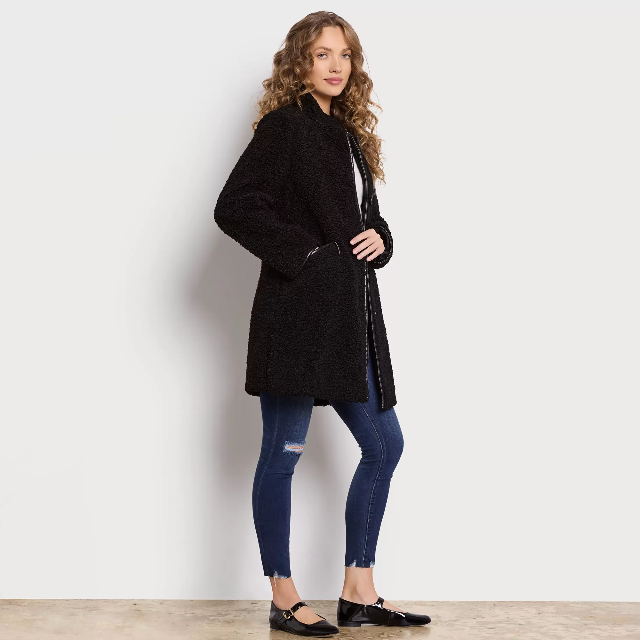 Womens Sam Edelman Teddy Coat