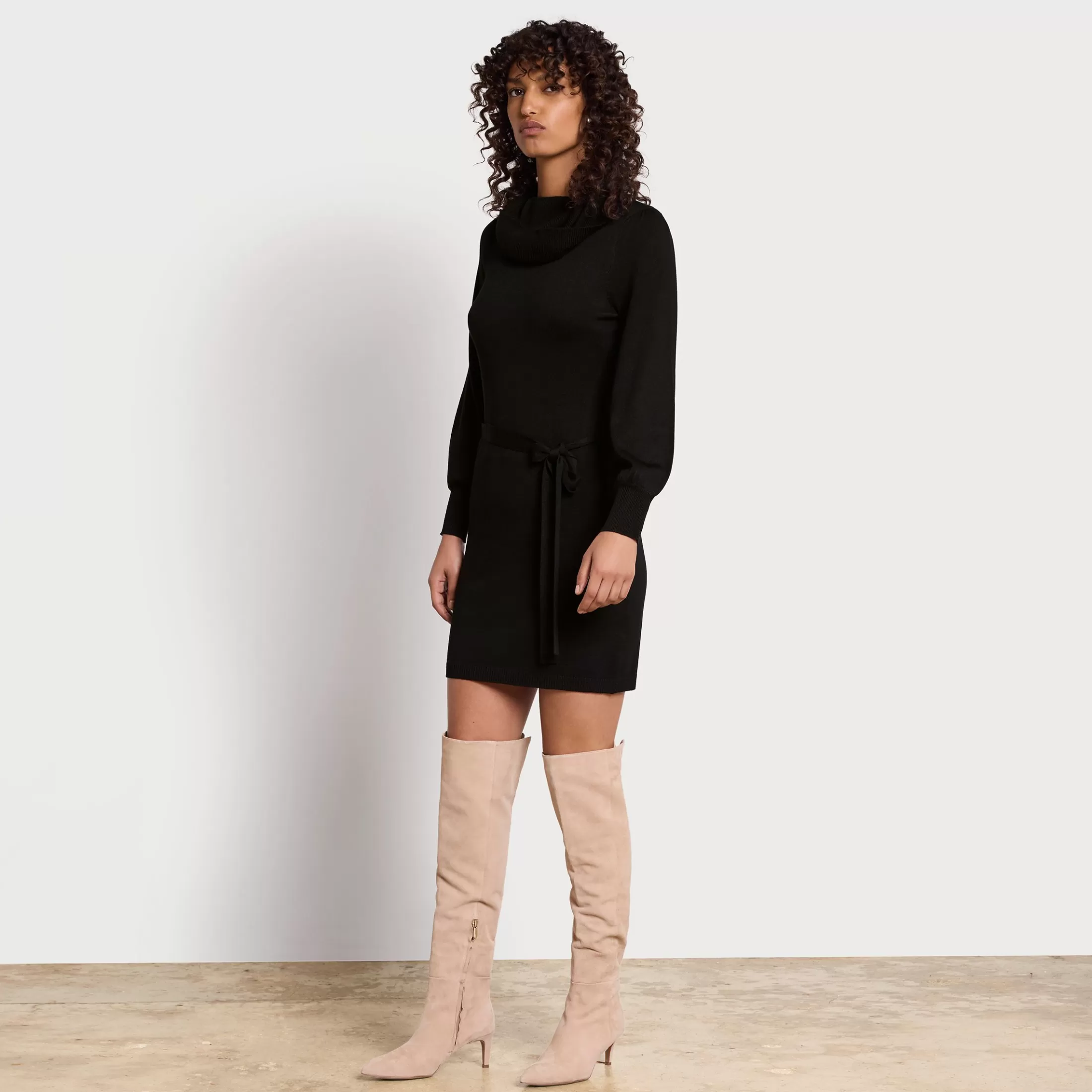 Womens Sam Edelman Turtle Neck Mini Dress